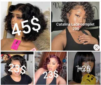 Méga promotion des perruques en livraison partout à Kinshasa