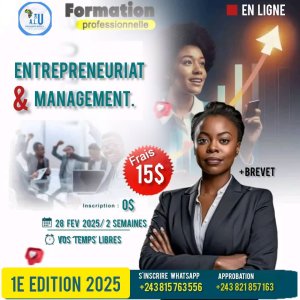 FORMATION PROFESSIONNELLE EN LIGNE ( INTERNET ) SUR L'ENTREPRENEURIAT, GESTION FINANCIÈRE ET MANAGEMENT