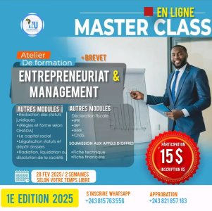 FORMATION PROFESSIONNELLE EN LIGNE ( INTERNET ) SUR L'ENTREPRENEURIAT, GESTION FINANCIÈRE ET MANAGEMENT
