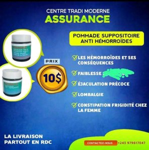 En difficulté de tenir 12 seconde en action ?  Le Centre tradi moderne assurance vous propose ce Pommade suppositoire contre les hémorroïdes leurs conséquences