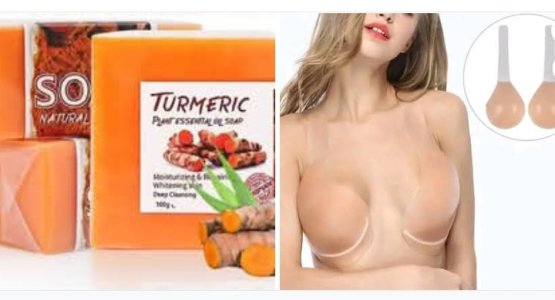 Obtenez une peau éclatante et un confort optimal avec le Savon Turmeric et le Soutien en silicone