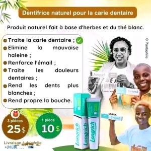 Dites adieu aux caries et révélez un sourire éclatant avec la pâte dentifrice Longrich ! 
