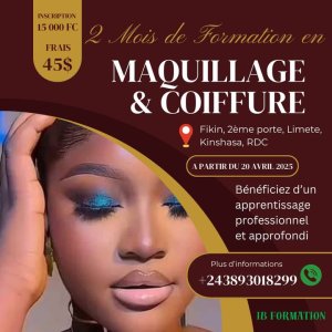 Toi qui rêves d'indépendance et d’une vie meilleure… C’est ton moment !  Tu restes à la maison sans savoir comment faire pour changer ta situation ?   Tu veux devenir indépendante et avoir un revenu stable, tout en faisant ce que tu aimes ?   IBA FORMATION LANCE 2 MOIS DE FORMATION EN MAQUILLAGE ET COIFFURE À SEULEMENT 45$, AVEC LA POSSIBILITÉ DE PAYER EN 2 FOIS (25$ AVANT ET 15 $ APRÈS) !