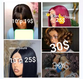 Perruque disponible livraison partout