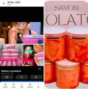 Institut de beauté nellarey cosmétiques désormais à Brazzaville aussi nous vous proposons notre savon molato super dosé anti  tâches anti vergetures anti quinto un savon qui donne l'eclat sur votre peau et qui uniformise votre teint