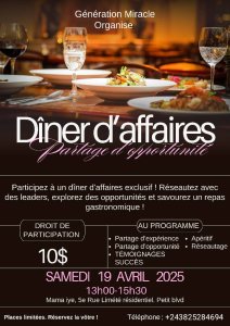 DÎNER D'AFFAIRES
