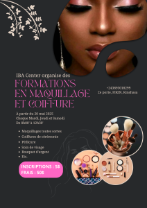 heeeeeee???  ba oyo bo rataki eyeeee lisusuuuu !!!!  IBA CENTER vous ouvre les portes de la beauté professionnelle pour devenir indépendante et gagner de l'argent ! 3e ÉDITION : FORMATION EN MAKE-UP & COIFFURE PRO