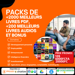 PACKS DE +2000 MEILLEURS LIVRES PDF, +200 MEILLEURS LIVRES AUDIOS ET DES BONUS