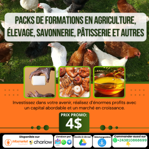 PACKS DE FORMATIONS EN AGRICULTURE, ÉLEVAGE, SAVONNERIE, PÂTISSERIE ET AUTRES 