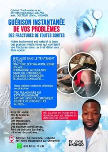 Le Cabinet Tradi-moderne et Phytothérapeutique MIKUWA du Dr Jovial Nkongo vous propose un traitement naturel et efficace à base de plantes médicinales