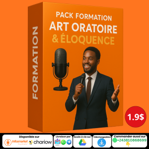 PACK COMPRENANT +7 FORMATIONS EN ART ORATOIRE & ELOQUENCE ET 7 LIVRES SUR L’ART ORATOIRE AVEC DROIT DE REVENTE
