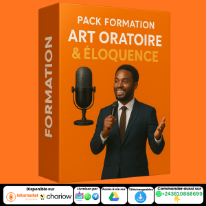 PACK COMPRENANT +7 FORMATIONS EN ART ORATOIRE & ELOQUENCE ET 7 LIVRES SUR L’ART ORATOIRE AVEC DROIT DE REVENTE