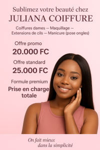 Prise en charge de la beauté Congolaise