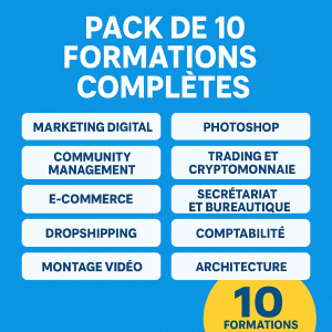 Pack de 10 formation complète