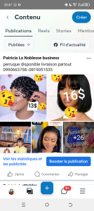 perruque disponible livraison partout à Kinshasa