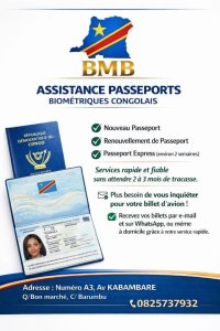 Besoin d’une assistance pour obtenir rapidement votre passeport biométrique congolais ? BMB Business vous accompagne à moindre coût avec un service efficace et rapide.