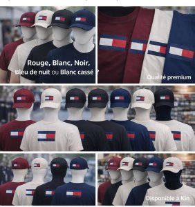 T-shirt mixte style US disponible à Kinshasa