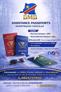 OBTENEZ VOTRE PASSEPORT BIOMÉTRIQUE CONGOLAIS SANS STRESS !